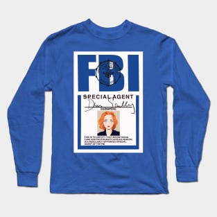 Fbi badge of Dana Scully Long Sleeve T-Shirt